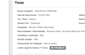 Oposição ao sr. Valmir, Professor Wim Rocha registra candidatura à Prefeitura de Feira da Mata
